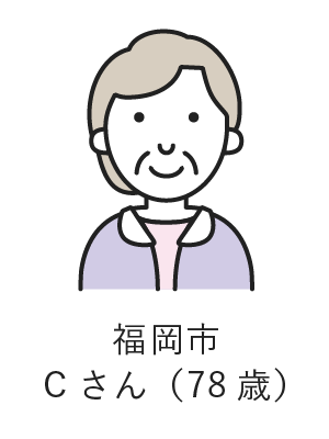 福岡市Cさん（78歳）